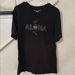 Maui & Sons Black Aloha T-Shirt